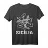 Sizilien Sicilia T-Shirt - Italienisches Flaggen-Design, perfektes Geschenk für Sizilien-Liebhaber und Italien-Urlauber, ideal zum Vatertag & Muttertag