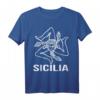 Sizilien Sicilia T-Shirt - Italienisches Flaggen-Design, perfektes Geschenk für Sizilien-Liebhaber und Italien-Urlauber, ideal zum Vatertag & Muttertag