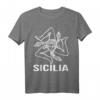 Sizilien Sicilia T-Shirt - Italienisches Flaggen-Design, perfektes Geschenk für Sizilien-Liebhaber und Italien-Urlauber, ideal zum Vatertag & Muttertag
