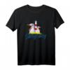 Langeoog Nordsee Insel Urlaub Souvenir T-Shirt – Maritimes Design mit Leuchtturm & Möwen, Perfekt als Geschenk für Nordsee-Reisende & Urlauber
