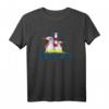 Langeoog Nordsee Insel Urlaub Souvenir T-Shirt – Maritimes Design mit Leuchtturm & Möwen, Perfekt als Geschenk für Nordsee-Reisende & Urlauber