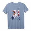 Binz Ostsee Rügen Sommerurlaub T-Shirt - Maritimes Design mit Leuchtturm und Möwe, Perfekt für Strandurlaub und als Geschenk