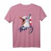 Binz Ostsee Rügen Sommerurlaub T-Shirt - Maritimes Design mit Leuchtturm und Möwe, Perfekt für Strandurlaub und als Geschenk