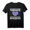 Griechenland Reise Flagge T-Shirt für Rhodos Liebhaber – Perfektes Urlaubsoutfit & Geschenkidee für Männer & Frauen