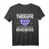 Griechenland Reise Flagge T-Shirt für Rhodos Liebhaber – Perfektes Urlaubsoutfit & Geschenkidee für Männer & Frauen