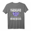 Griechenland Reise Flagge T-Shirt für Rhodos Liebhaber – Perfektes Urlaubsoutfit & Geschenkidee für Männer & Frauen
