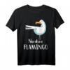 Nordsee Flamingo Möwe Strand Urlaub Meer Küste Leuchtturm T-Shirt – Perfektes Geschenk für Nordsee- und Ostsee-Liebhaber, Strand- und Küstenfans