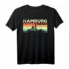 Mein Hamburg Skyline Deutschland Heimat Stadt Souvenir T-Shirt - Perfektes Geschenk für Hamburger und Deutschland-Liebhaber
