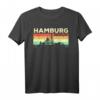 Mein Hamburg Skyline Deutschland Heimat Stadt Souvenir T-Shirt - Perfektes Geschenk für Hamburger und Deutschland-Liebhaber