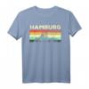 Mein Hamburg Skyline Deutschland Heimat Stadt Souvenir T-Shirt - Perfektes Geschenk für Hamburger und Deutschland-Liebhaber