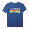 Mein Hamburg Skyline Deutschland Heimat Stadt Souvenir T-Shirt - Perfektes Geschenk für Hamburger und Deutschland-Liebhaber