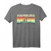 Mein Hamburg Skyline Deutschland Heimat Stadt Souvenir T-Shirt - Perfektes Geschenk für Hamburger und Deutschland-Liebhaber