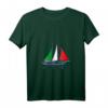 Damen T-Shirt Lago di Garda Urlaub - V-Ausschnitt für Italienreisen, Segeln & Wassersport
