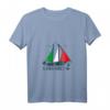 Damen T-Shirt Lago di Garda Urlaub - V-Ausschnitt für Italienreisen, Segeln & Wassersport