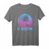 St. Augustine Florida Vintage Retro Palm Tree Beach T-Shirt – Perfekt für Sommerurlaub, Surfer & Strandliebhaber, Retro Sonnenuntergang Design