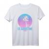 St. Augustine Florida Vintage Retro Palm Tree Beach T-Shirt – Perfekt für Sommerurlaub, Surfer & Strandliebhaber, Retro Sonnenuntergang Design