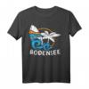 Urlaub am Bodensee mit SUP, Strand & Palmen T-Shirt – Perfektes Souvenir & Geschenk für Bodensee-Reisende und Wassersportler