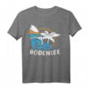 Urlaub am Bodensee mit SUP, Strand & Palmen T-Shirt – Perfektes Souvenir & Geschenk für Bodensee-Reisende und Wassersportler