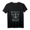 Damen Rügen Souvenir Ostsee Urlaub Insel Rügen T-Shirt mit V-Ausschnitt – Lustiger Spruch & Andenken für Ihren Inselurlaub