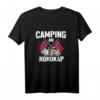 Camping am Nordkap Norwegen T-Shirt – Lustiges Wohnwagen-Urlaub Design für Skandinavien- und Angelliebhaber