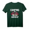 Camping am Nordkap Norwegen T-Shirt – Lustiges Wohnwagen-Urlaub Design für Skandinavien- und Angelliebhaber