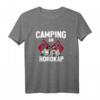 Camping am Nordkap Norwegen T-Shirt – Lustiges Wohnwagen-Urlaub Design für Skandinavien- und Angelliebhaber