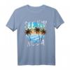 Wir sehen uns in Nizza Frankreich Urlaub T-Shirt – Perfektes Souvenir für Nizza-Reisende & Urlauber mit Sonnenuntergang & Palme Motiv
