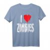 I Love Zombies - Halloween Zombie T-Shirt mit Humor, Urlaubsspruch & Zombie-Liebhaber-Design