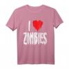 I Love Zombies - Halloween Zombie T-Shirt mit Humor, Urlaubsspruch & Zombie-Liebhaber-Design