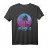 Hotel Angeleno Los Angeles T-Shirt mit Palme & Sonnenuntergang - Perfekt für Strand, Surfen & Sommerurlaub, Vintage Retro Design