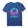 Hotel Angeleno Los Angeles T-Shirt mit Palme & Sonnenuntergang - Perfekt für Strand, Surfen & Sommerurlaub, Vintage Retro Design
