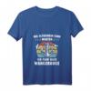 Wangerooge Souvenir T-Shirt mit V-Ausschnitt – Nordsee Insel Urlaub & Mitbringsel für Inselbewohner und Urlauber