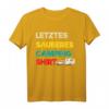 Letztes sauberes Camping Shirt – Perfektes Outfit für Camper, Wohnmobil- und Wohnwagenfans als Geschenk für Urlaub, Weihnachten oder Geburtstag