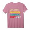 Letztes sauberes Camping Shirt – Perfektes Outfit für Camper, Wohnmobil- und Wohnwagenfans als Geschenk für Urlaub, Weihnachten oder Geburtstag