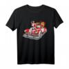 Pin Up Girl Weihnachten Vintage T-Shirt mit Weihnachtsmann & Auto – Perfektes Geschenk für Retro- und Weihnachtsliebhaber