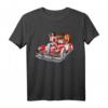 Pin Up Girl Weihnachten Vintage T-Shirt mit Weihnachtsmann & Auto – Perfektes Geschenk für Retro- und Weihnachtsliebhaber