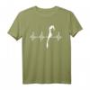 Hiddensee EKG Herzlinie T-Shirt - Ostseeküste & Insel-Design für Hiddensee-Urlauber & Ostsee-Fans