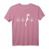 Hiddensee EKG Herzlinie T-Shirt - Ostseeküste & Insel-Design für Hiddensee-Urlauber & Ostsee-Fans