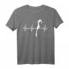 Hiddensee EKG Herzlinie T-Shirt - Ostseeküste & Insel-Design für Hiddensee-Urlauber & Ostsee-Fans