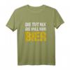 Die tut nix die will nur Bier T-Shirt für Frauen - Lustiges Vintage Party Shirt für Festivals, Fasching & Geschenke für Bierliebhaberinnen