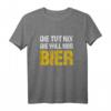 Die tut nix die will nur Bier T-Shirt für Frauen - Lustiges Vintage Party Shirt für Festivals, Fasching & Geschenke für Bierliebhaberinnen