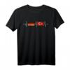 Deutschland Türkei Fahne Herzschlag T-Shirt - Stolz auf deine Nationalität zeigen