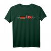 Deutschland Türkei Fahne Herzschlag T-Shirt - Stolz auf deine Nationalität zeigen