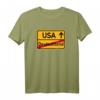 USA Straßenschild T-Shirt für Weltenbummler & Abenteuerlustige – Perfekt für Urlauber und Reisende, die die USA lieben