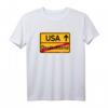 USA Straßenschild T-Shirt für Weltenbummler & Abenteuerlustige – Perfekt für Urlauber und Reisende, die die USA lieben