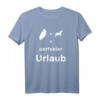 Texel + Hund = Perfekter Urlaub T-Shirt - Ideal als Geschenk für Texel- und Hunde-Fans in Holland & den Niederlanden