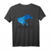 HapKoala Borkum Koordinaten Karte Polygon T-Shirt – Maritimes Inselmotiv für Urlaub & Souvenir an der Nordsee