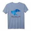 HapKoala Borkum Koordinaten Karte Polygon T-Shirt – Maritimes Inselmotiv für Urlaub & Souvenir an der Nordsee