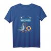 Moin Moin - Hansestadt Wismar T-Shirt mit Robbe und Möwen Design für Ostsee-Urlauber & Strandfans