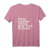 Paris London Tokyo New York Borkum T-Shirt - Persönliches Reiseziel Geschenk für Urlaub, Weihnachten, Vatertag, Muttertag, Ostern & Geburtstag